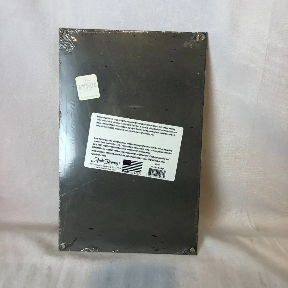 Vintage Ande Rooney Gee I wish Navy Sign...New